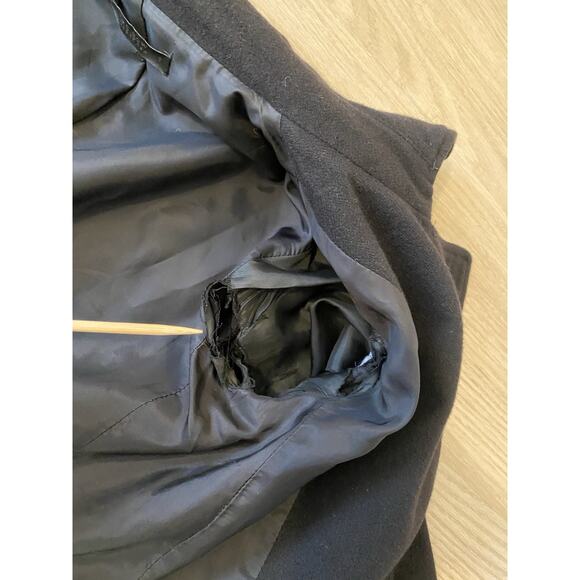 THE ROW Cashmere Belted Wrap Coat Black Sz 0 Quiet Luxury Designer USA - Picture 16 of 16